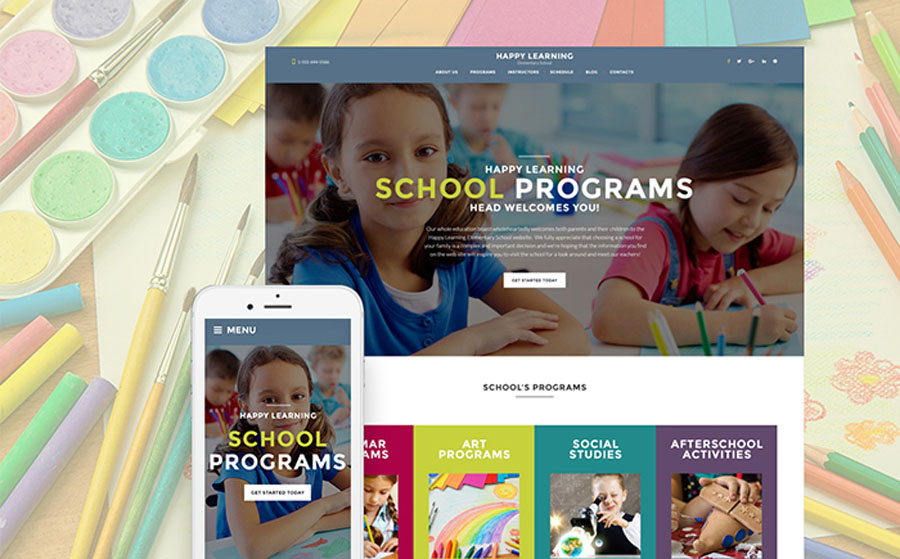 Happy Learning - Primary School WordPress Theme 