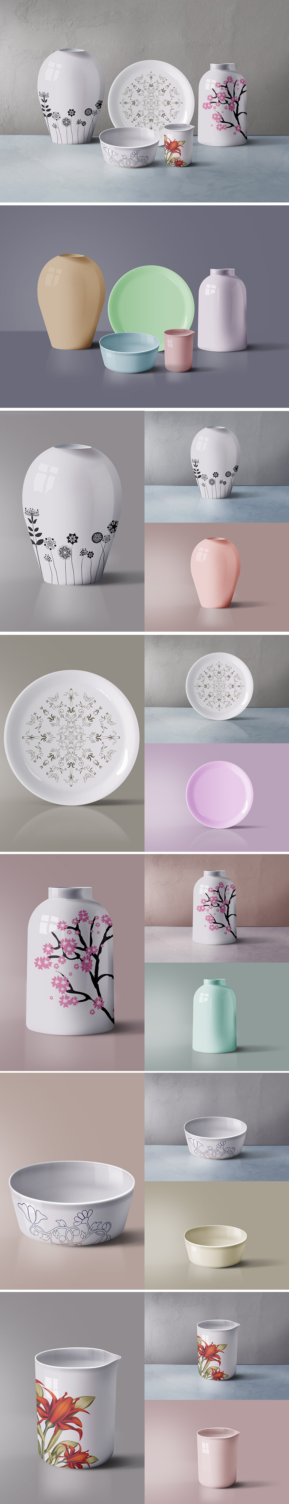 Ceramic Tableware Mockup