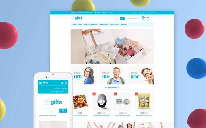 Gift Store OpenCart Template