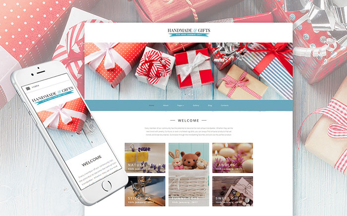 Crafts Blog and Gift Store Joomla Template