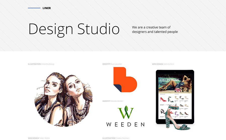 Liner - Creative Clean Portfolio WordPress Theme