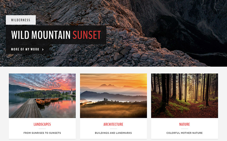 Landscape - A Photography WordPress Theme