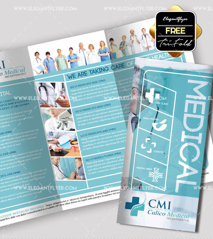 Medical Tri-Fold Brochure Template 