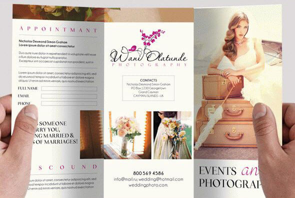 Photography – Free PSD Tri-fold Brochure 