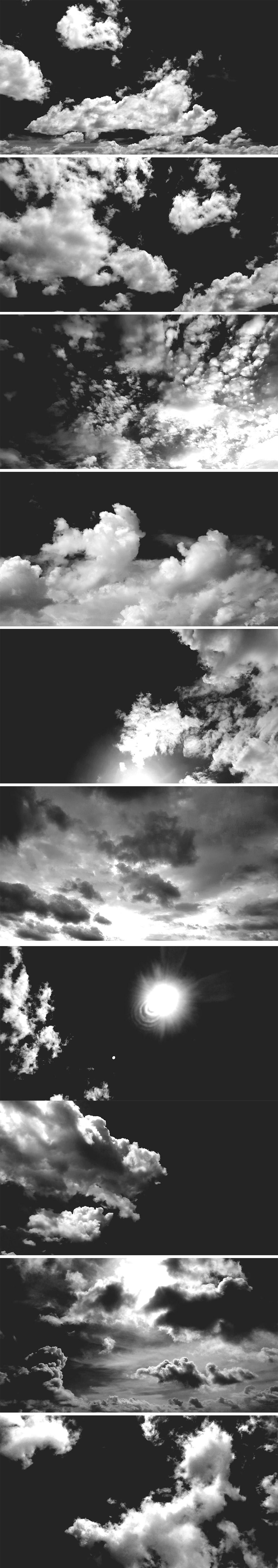 Free Black & White Skies