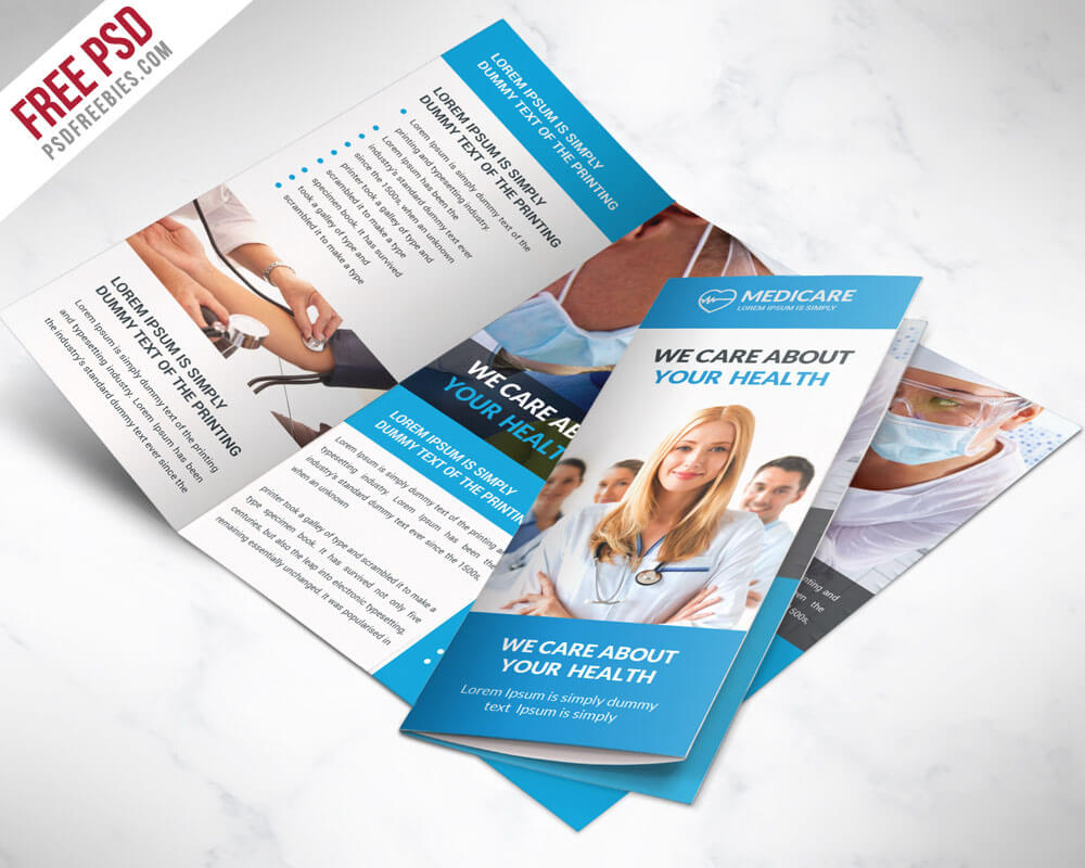 Medical Care and Hospital Free Tri-fold Brochure