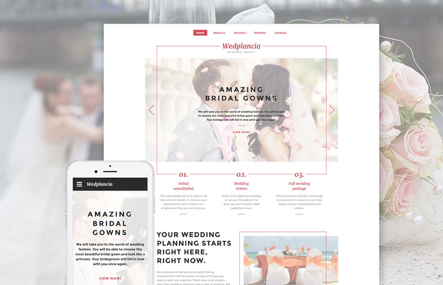 Wedding Web Template 