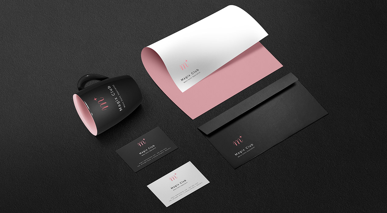 Dark Branding PSD Mockup