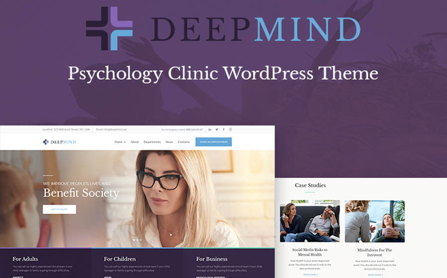 Deep Mind - Psychology Clinic WordPress Theme