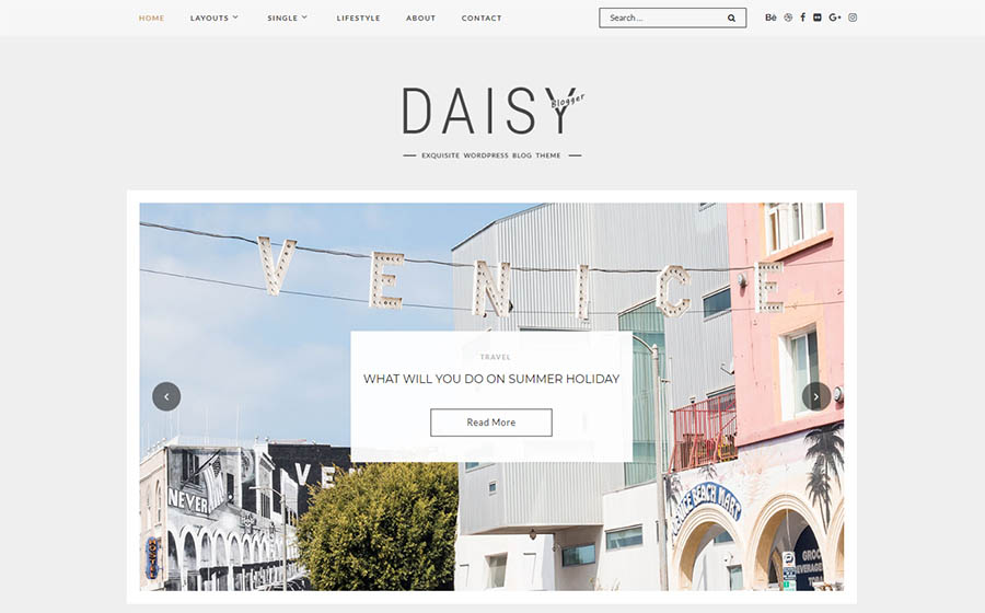 Daisy - Exquisite Blog WordPress Theme