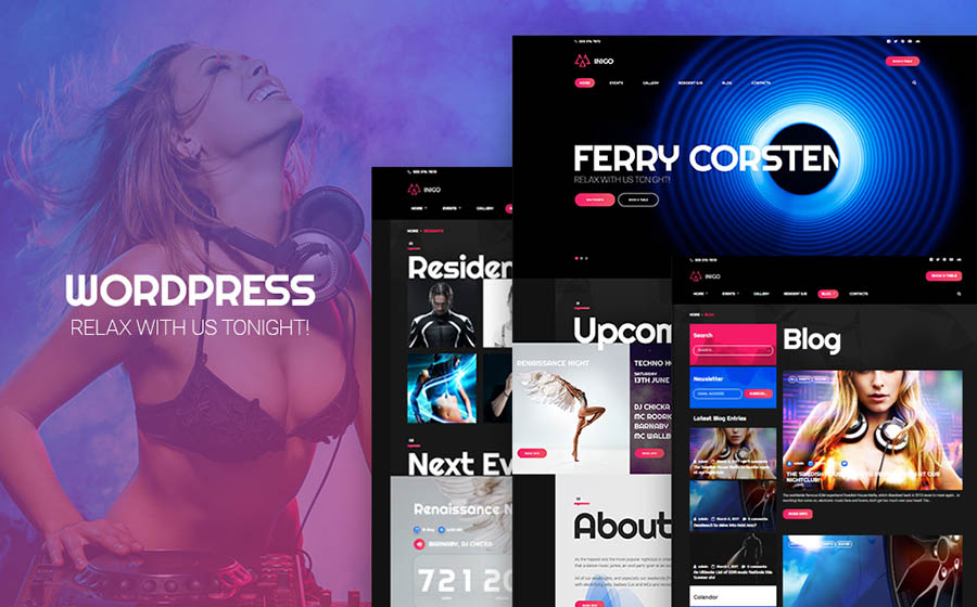 Nightclub WordPress Theme 