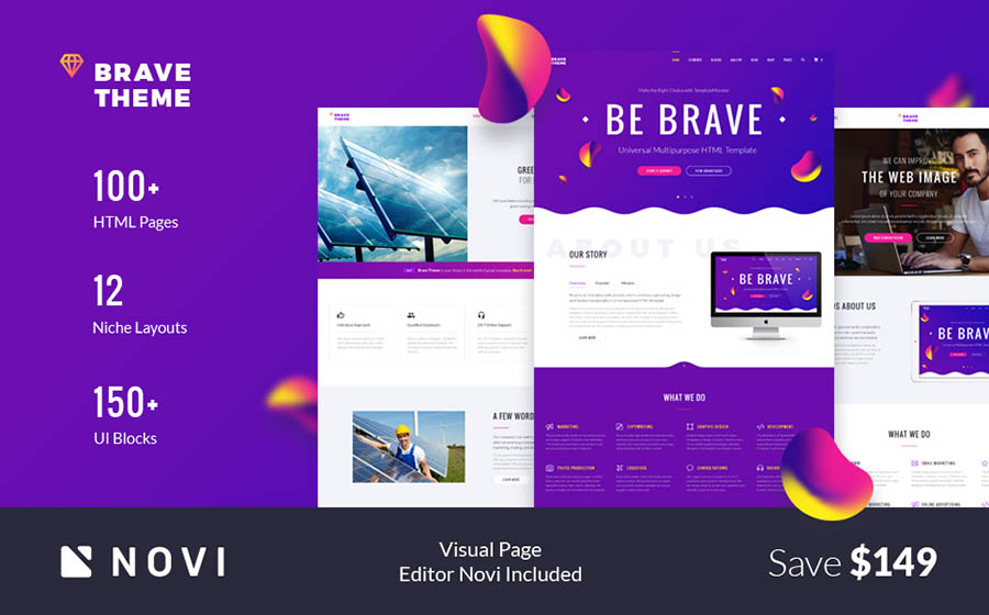 Brave Theme: Multipurpose HTML Website Template