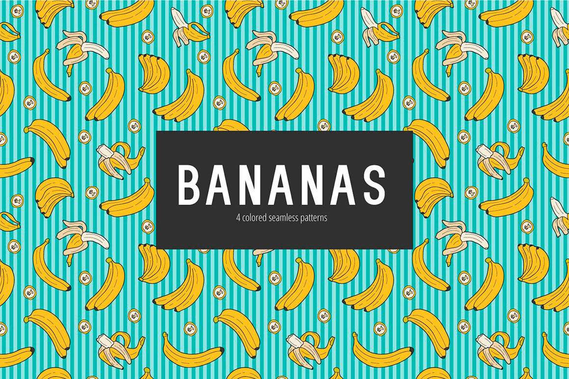 Bananas Vector Pattern