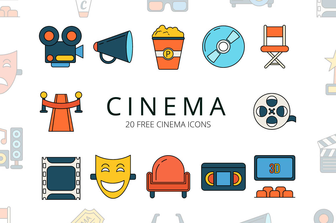 Cinema Vector Free Icon Set