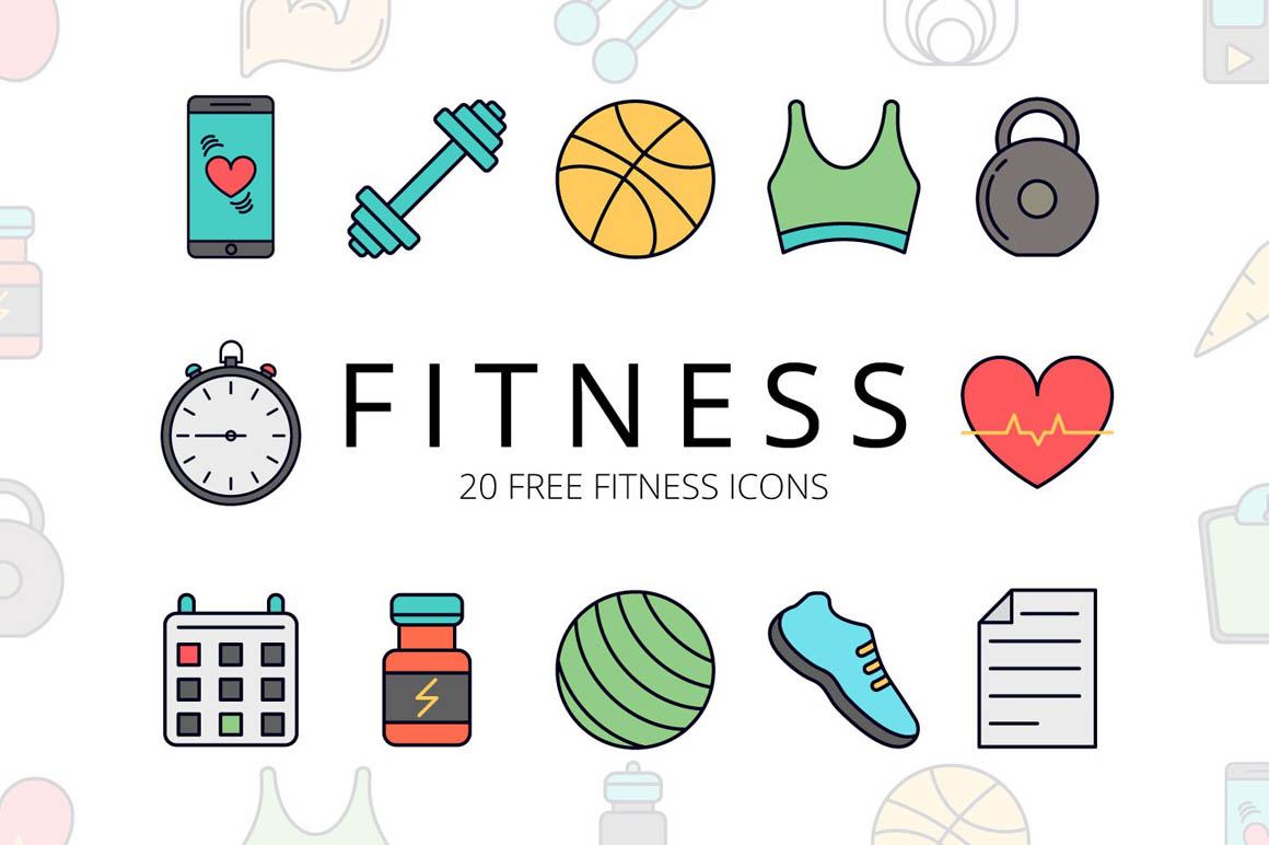 Fitness Vector Free Icon Set