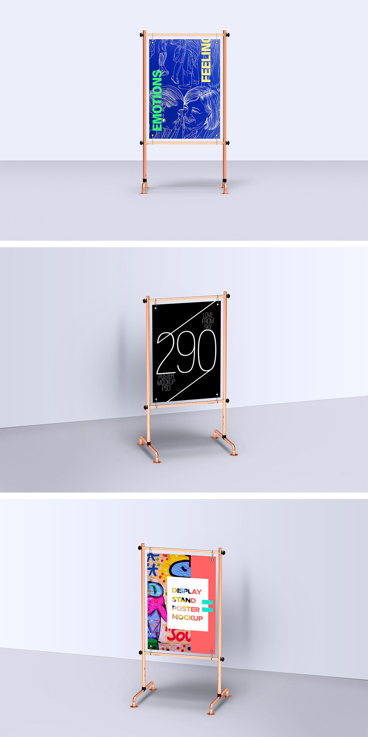 Display Stand Poster Mockup