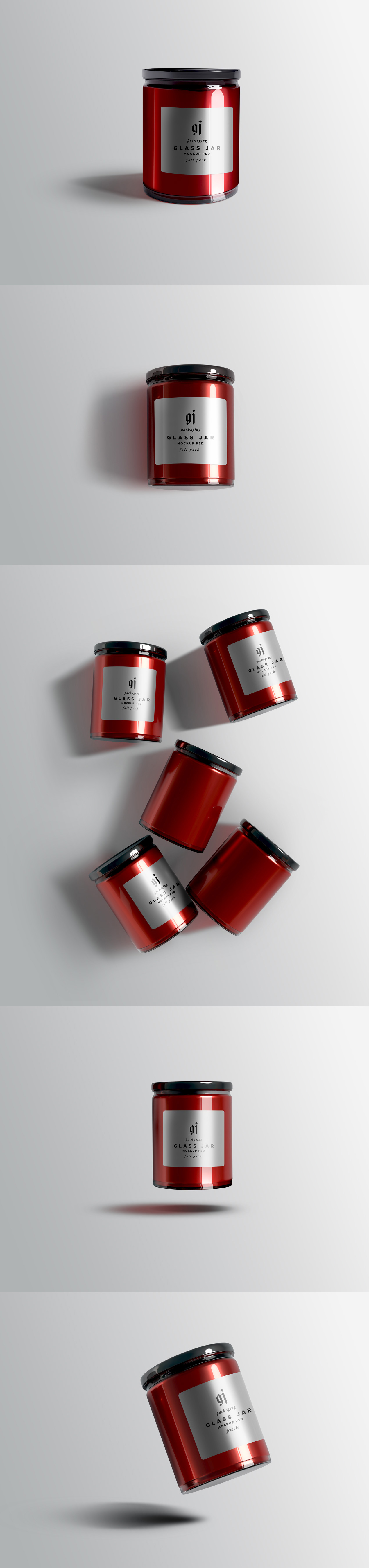 Glass Jar Mockup PSDs