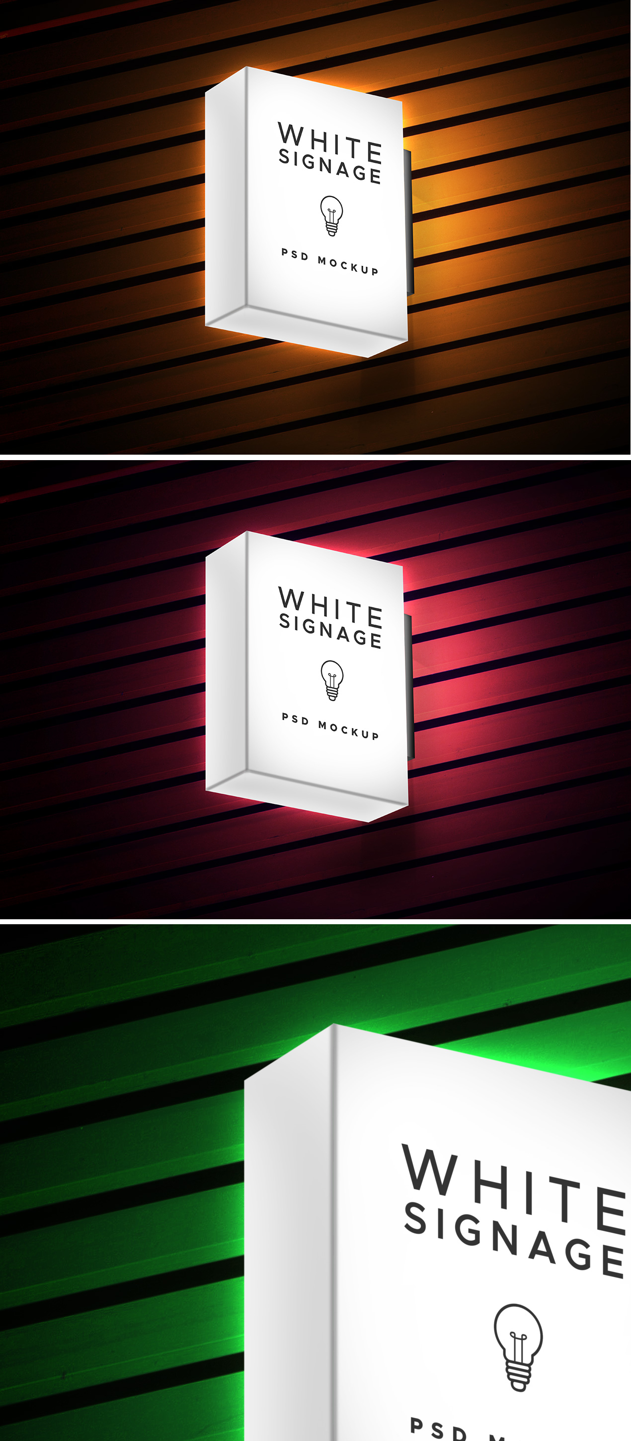 Lightbox Signage PSD Mockup