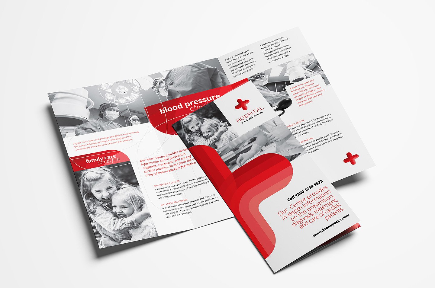 Medical Trifold Brochure Template