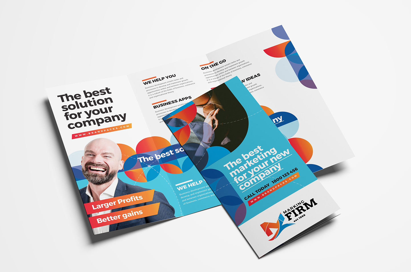 Modern Corporate Trifold Brochure Template