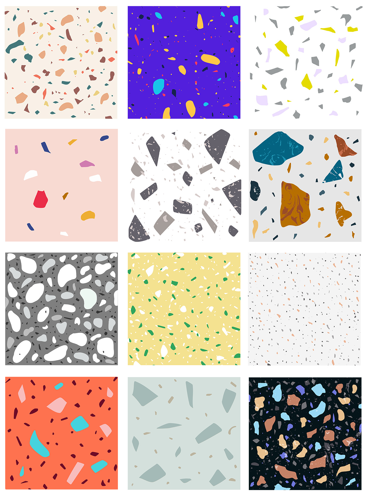 Terrazzo Vector Patterns