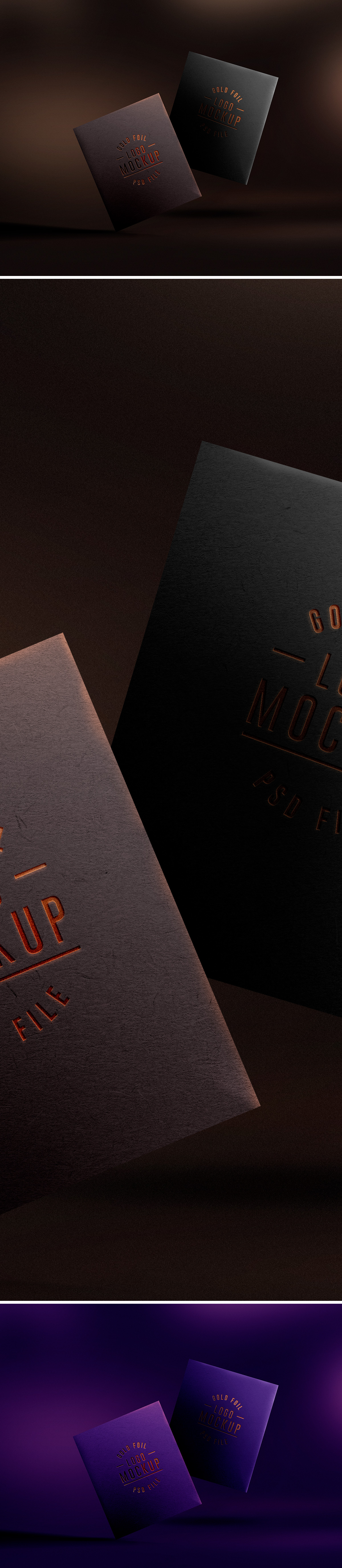 Gold Foil Logo Mockup