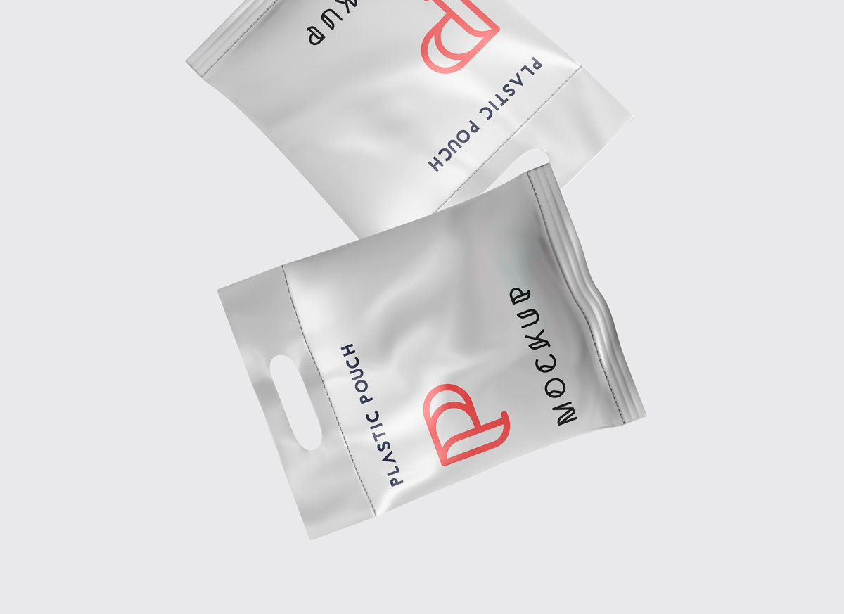 Plastic Pouch Packaging Mockup