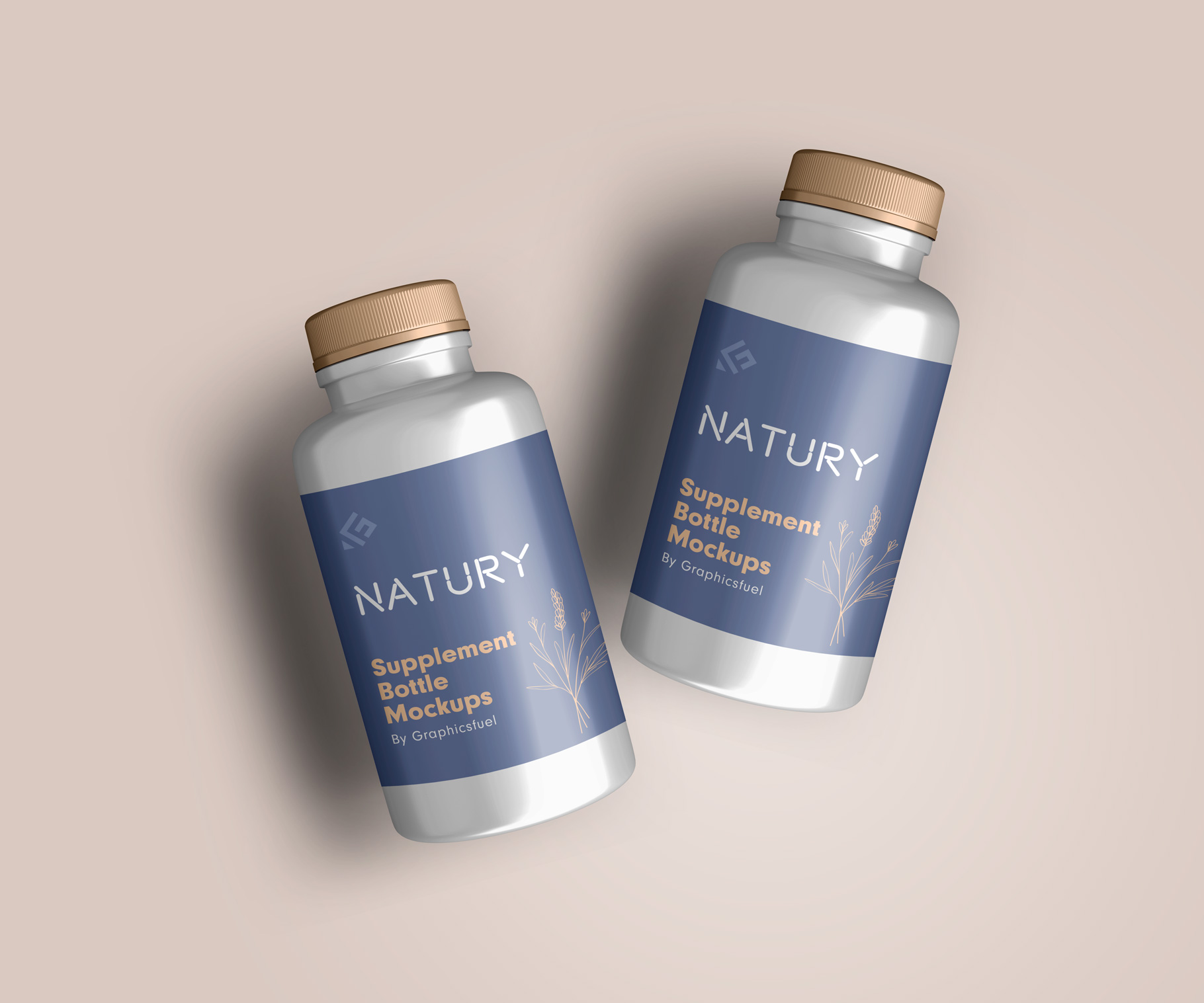 PSD Supplement Bottle Mockups