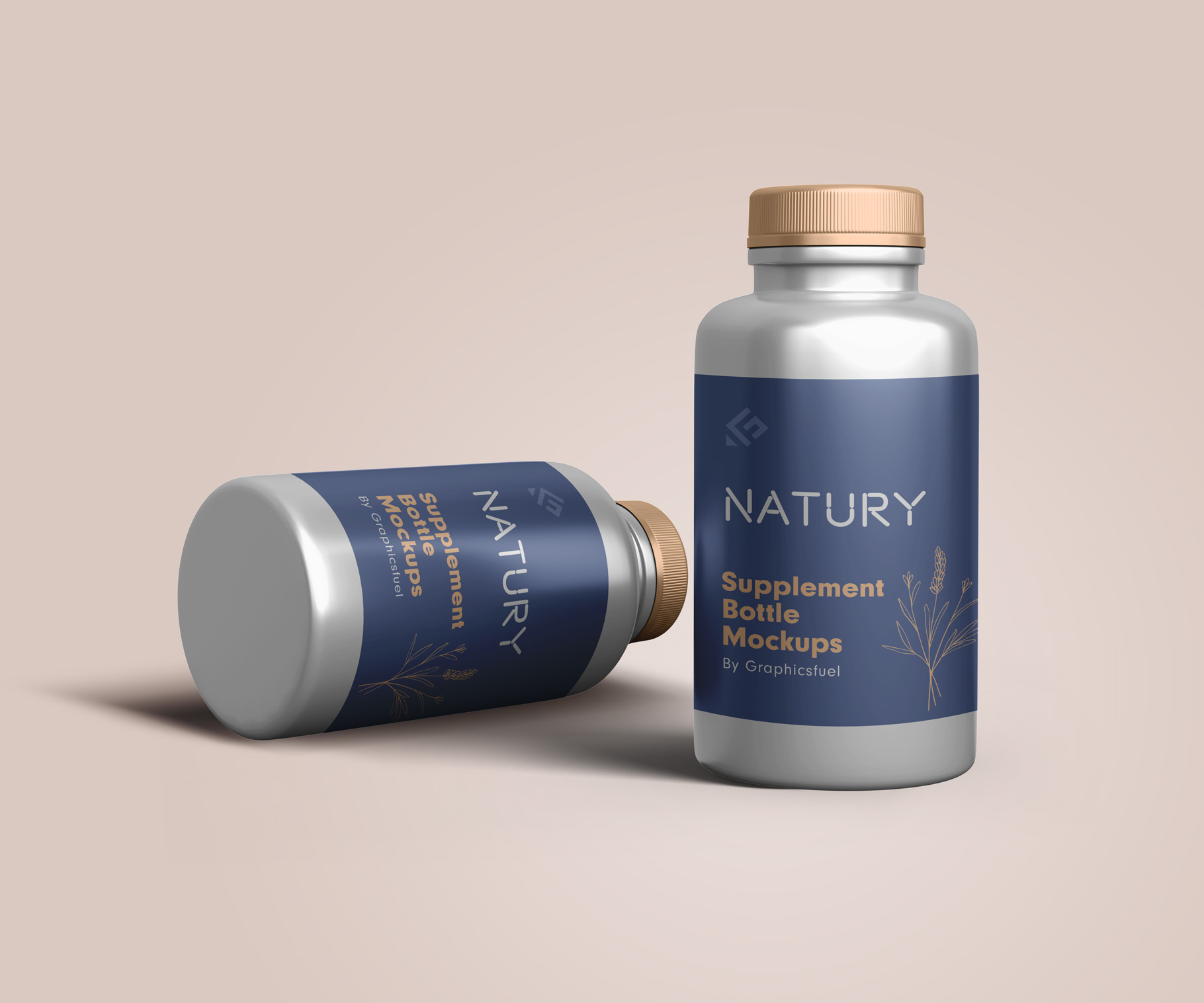 PSD Supplement Bottle Mockups