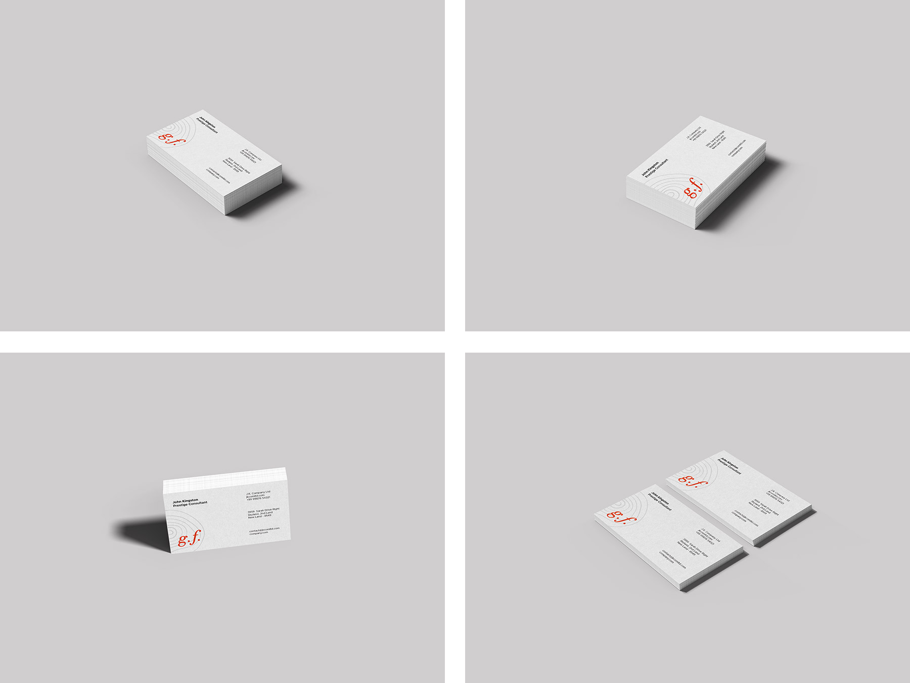 Business Card Mockup Templates PSD