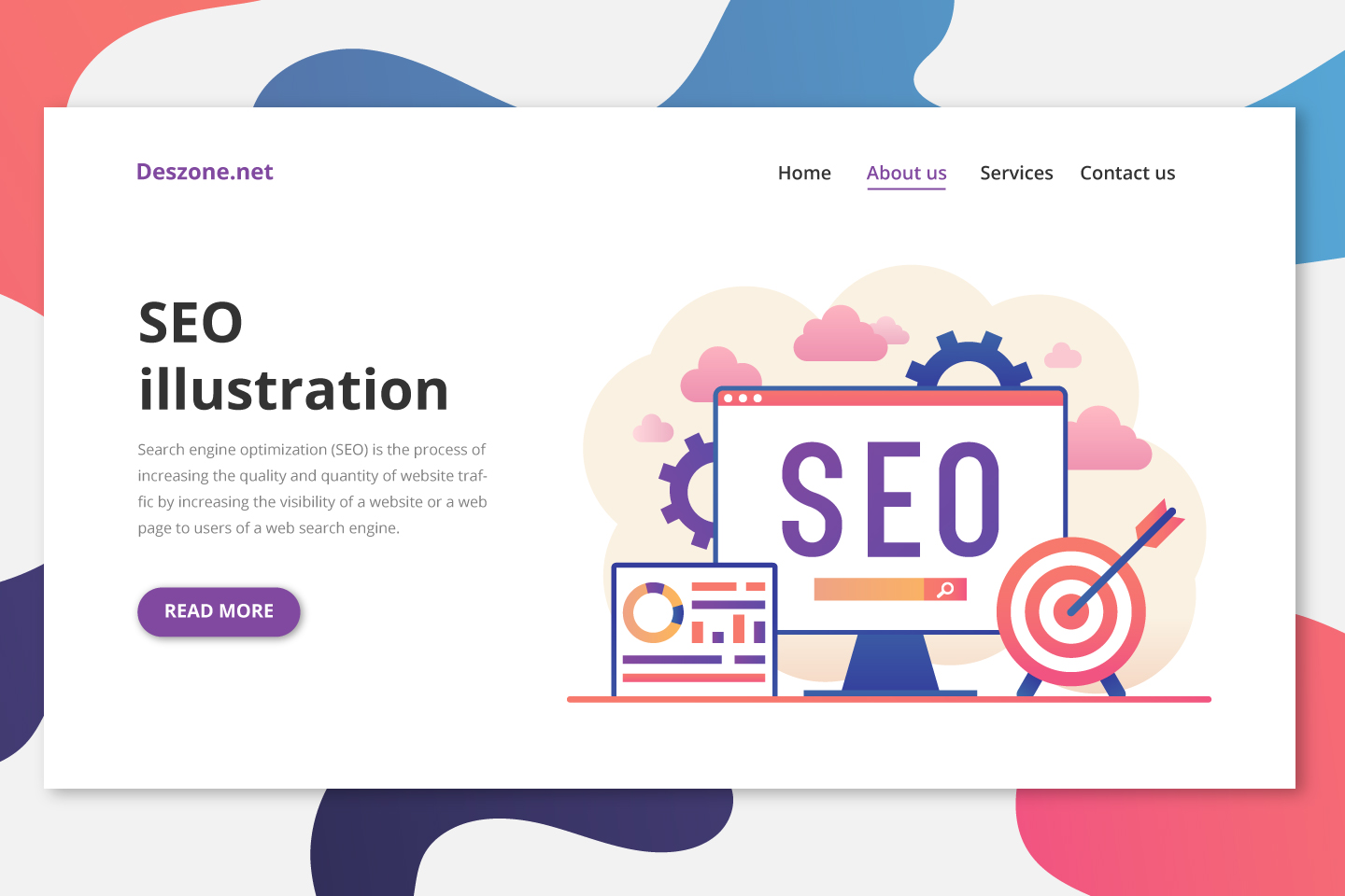 SEO Vector Free Illustration