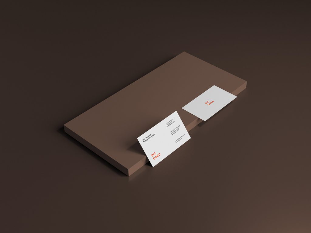 Business Card Mockup Scene