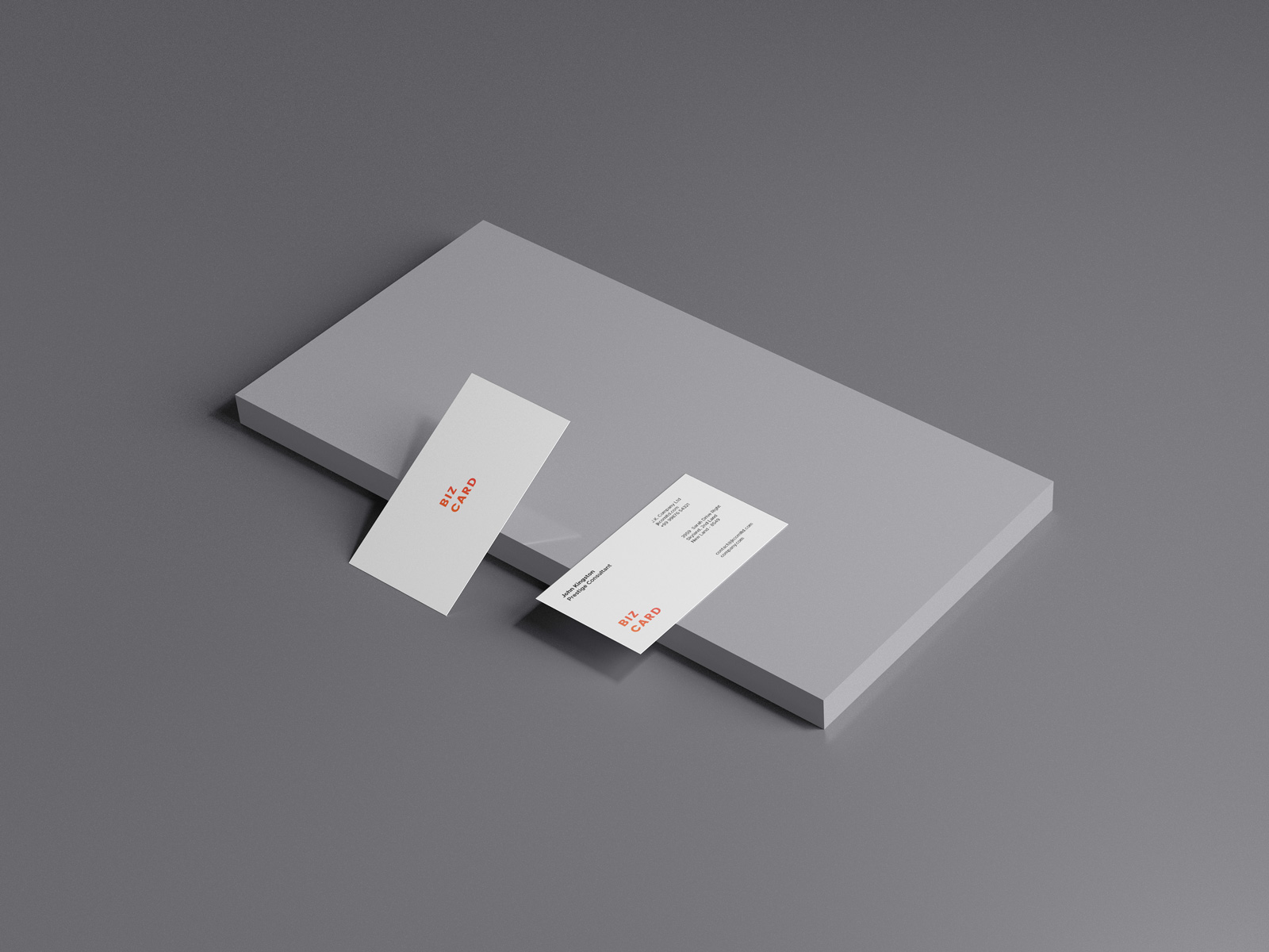 Business Card Mockup Scene