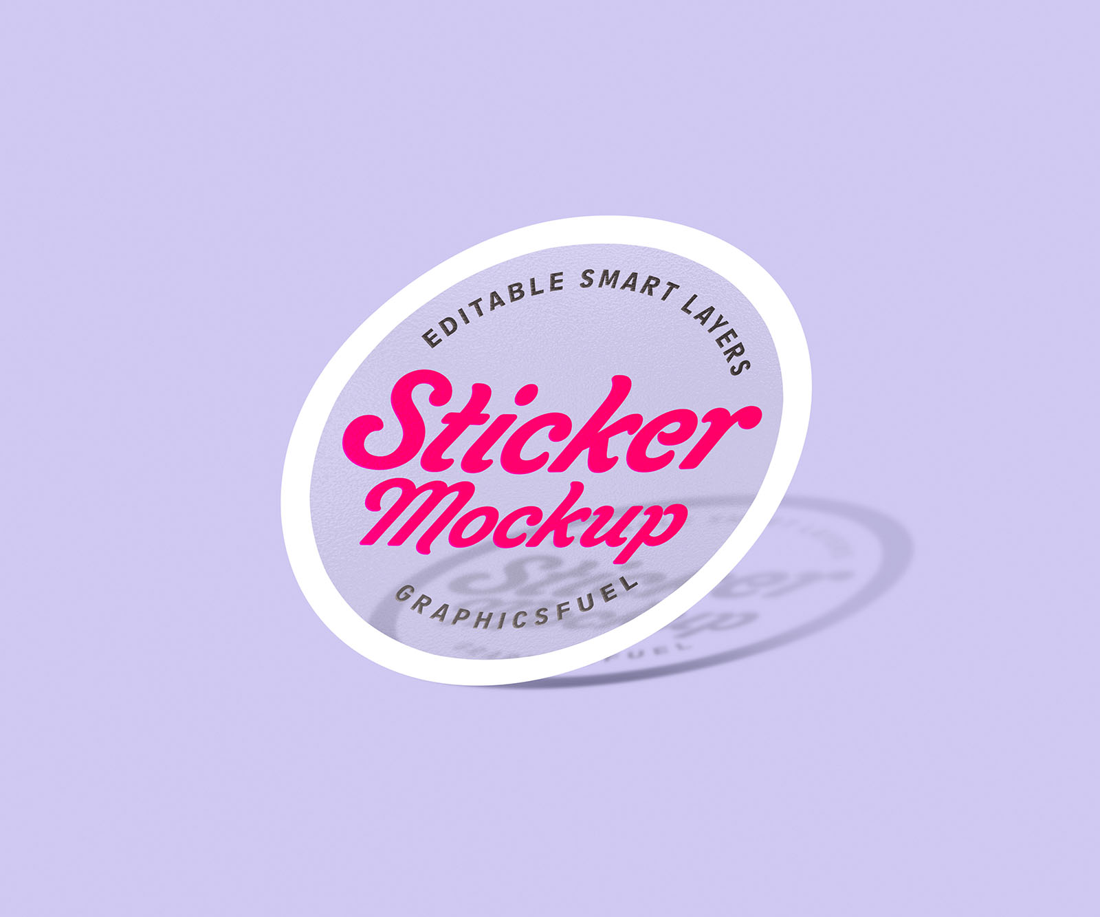 PSD Sticker Mockup Set