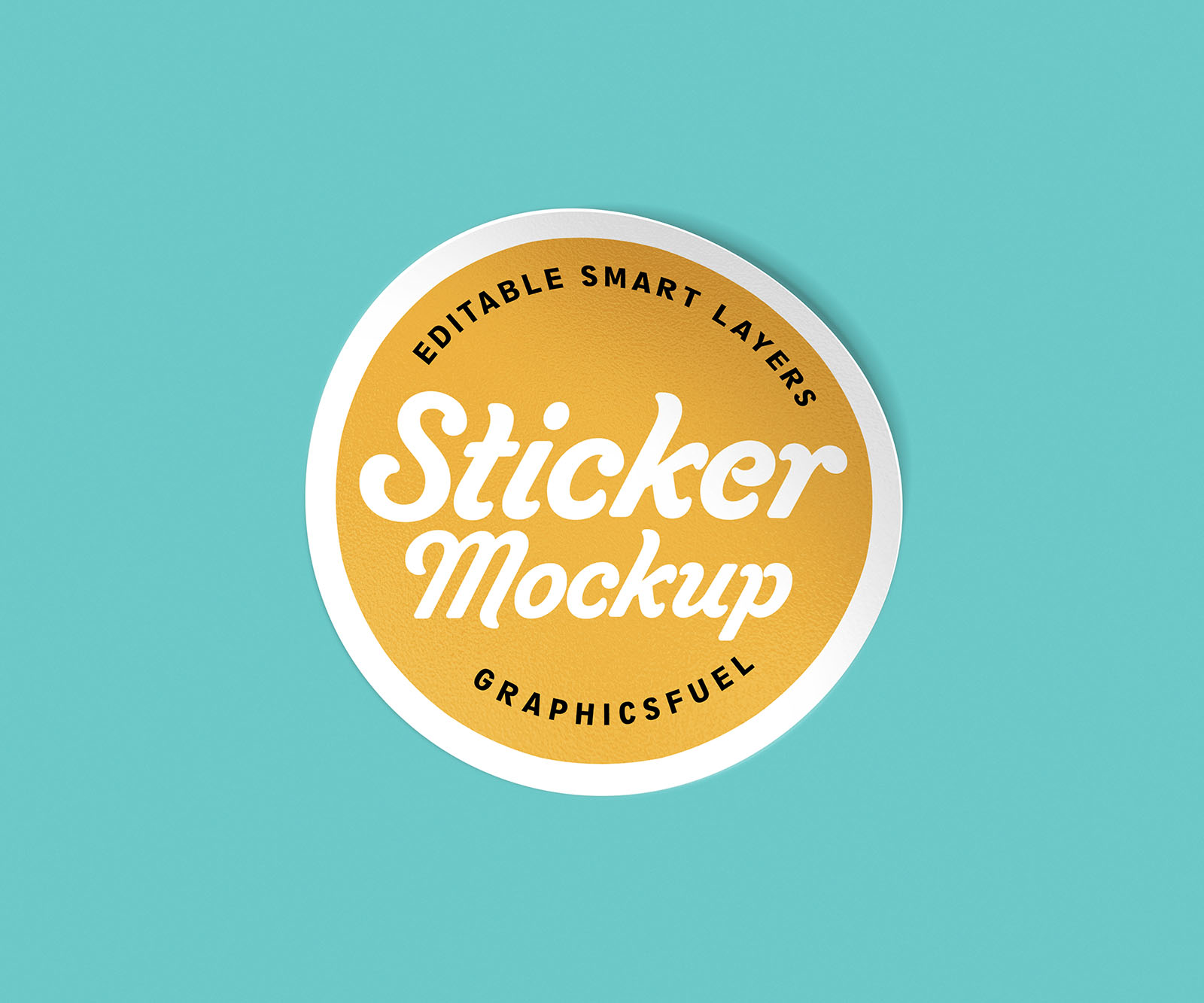 PSD Sticker Mockup Set