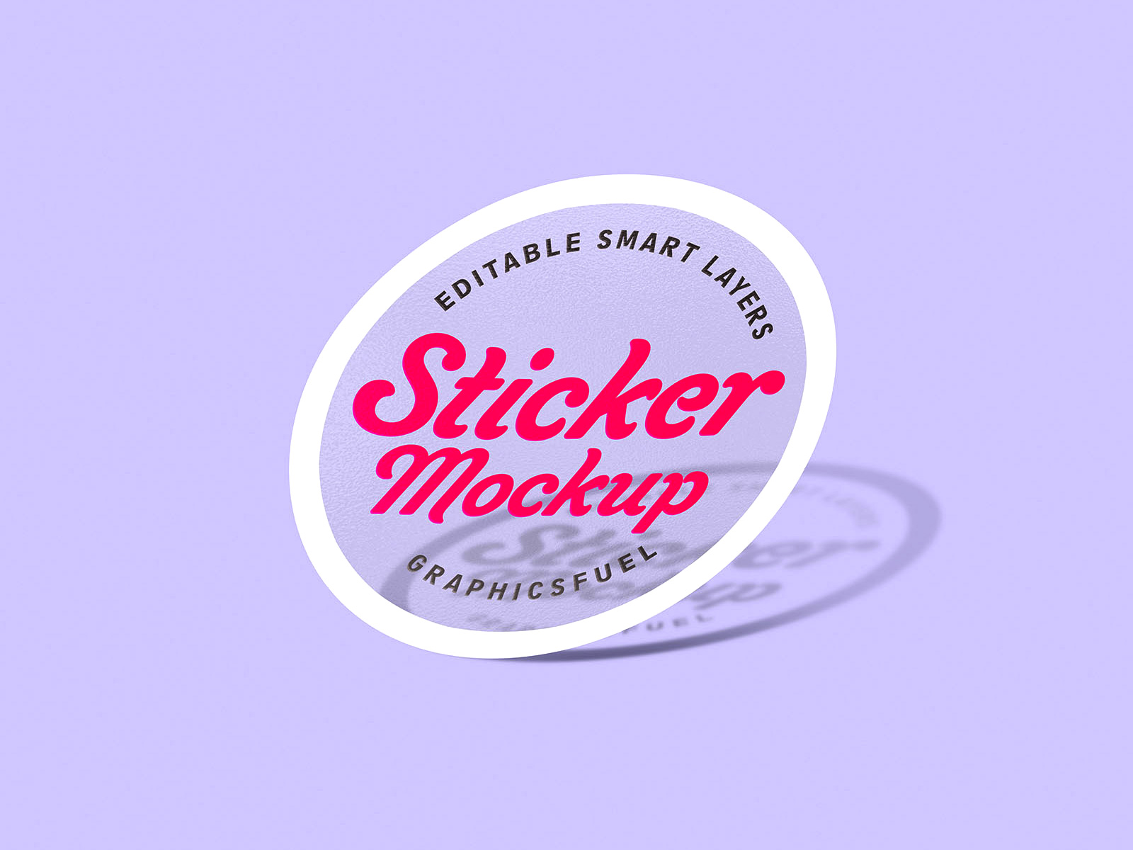 PSD Sticker Mockup Set