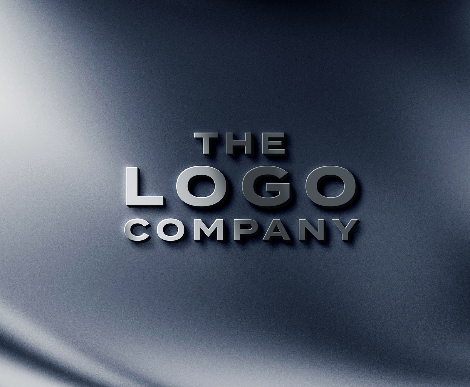 Metal Logo Mockup PSD Template