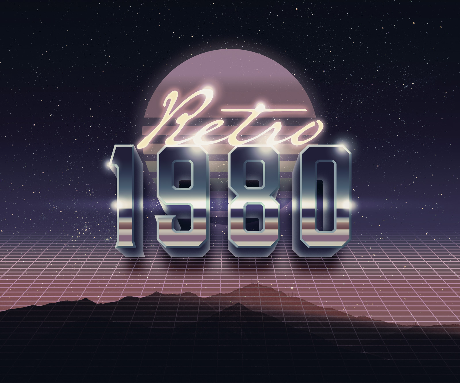 1980 Retro Text Effect