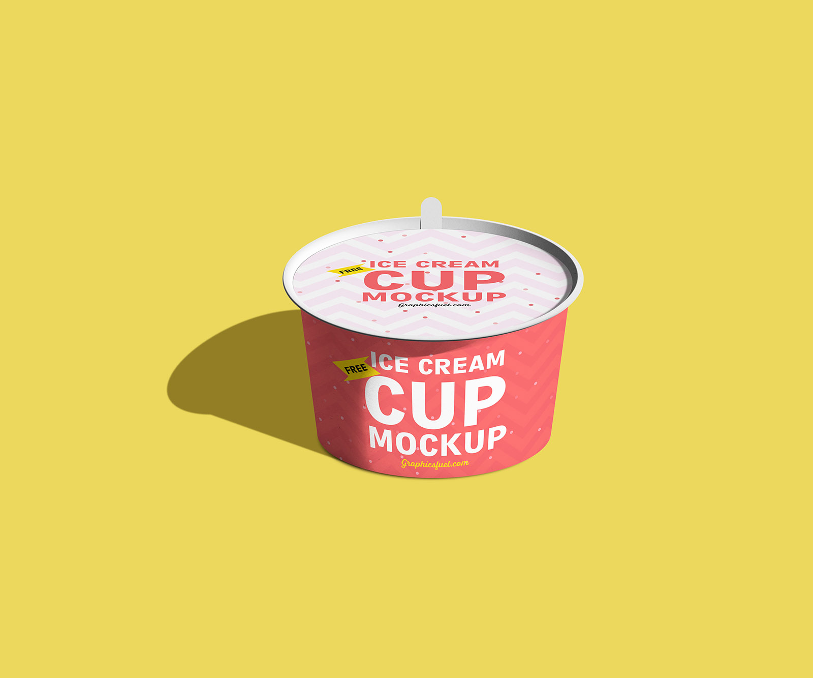 Ice Cream Cup Mockup PSD Template