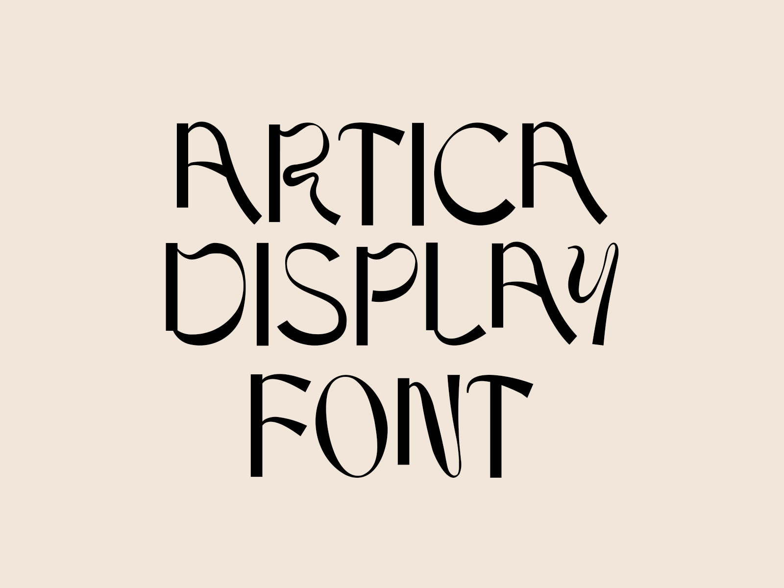 Artica Modern Display Font