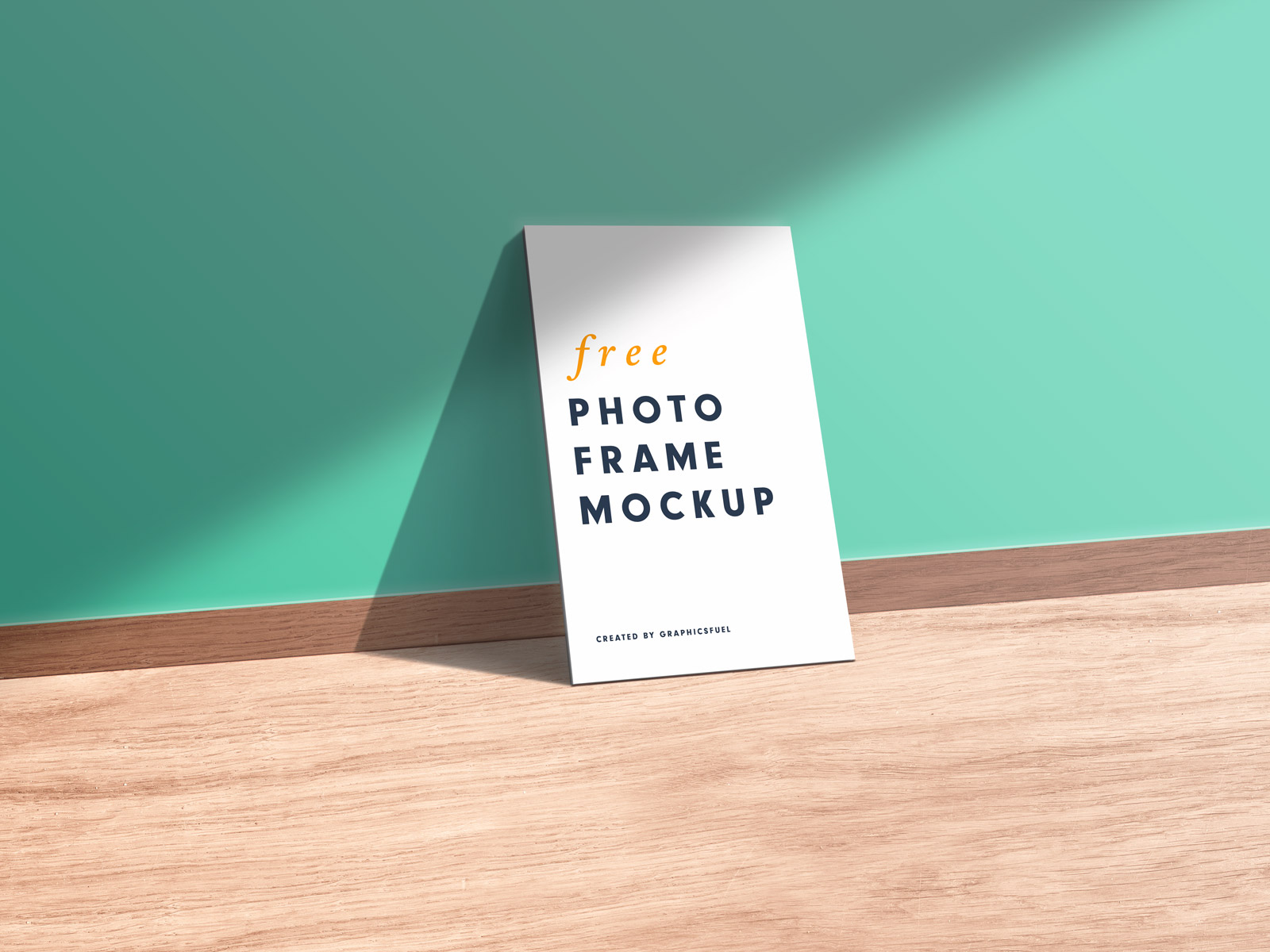 Interior Photo Frame Mockup Scene PSD