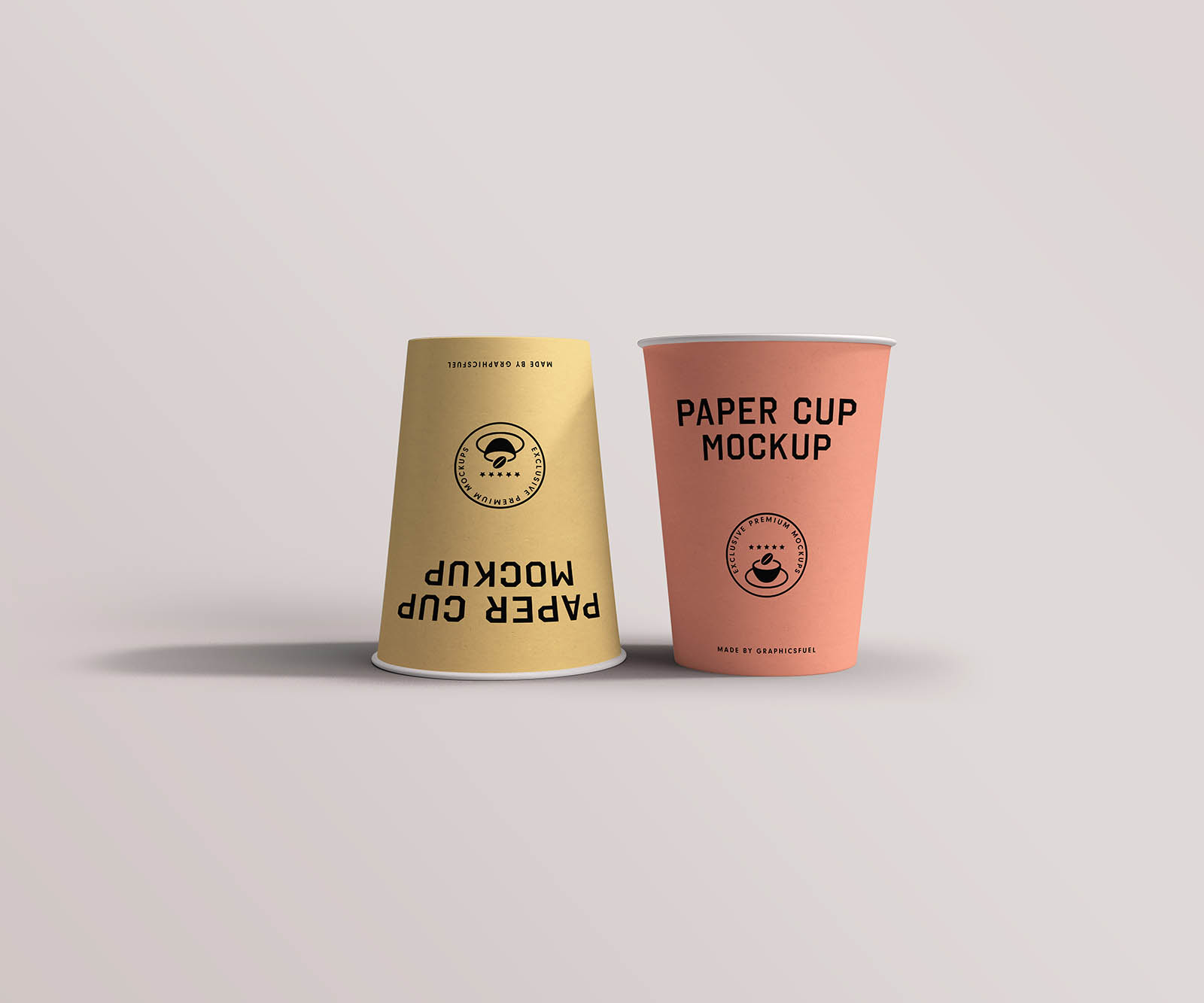 Paper Cup Mockup Template PSD