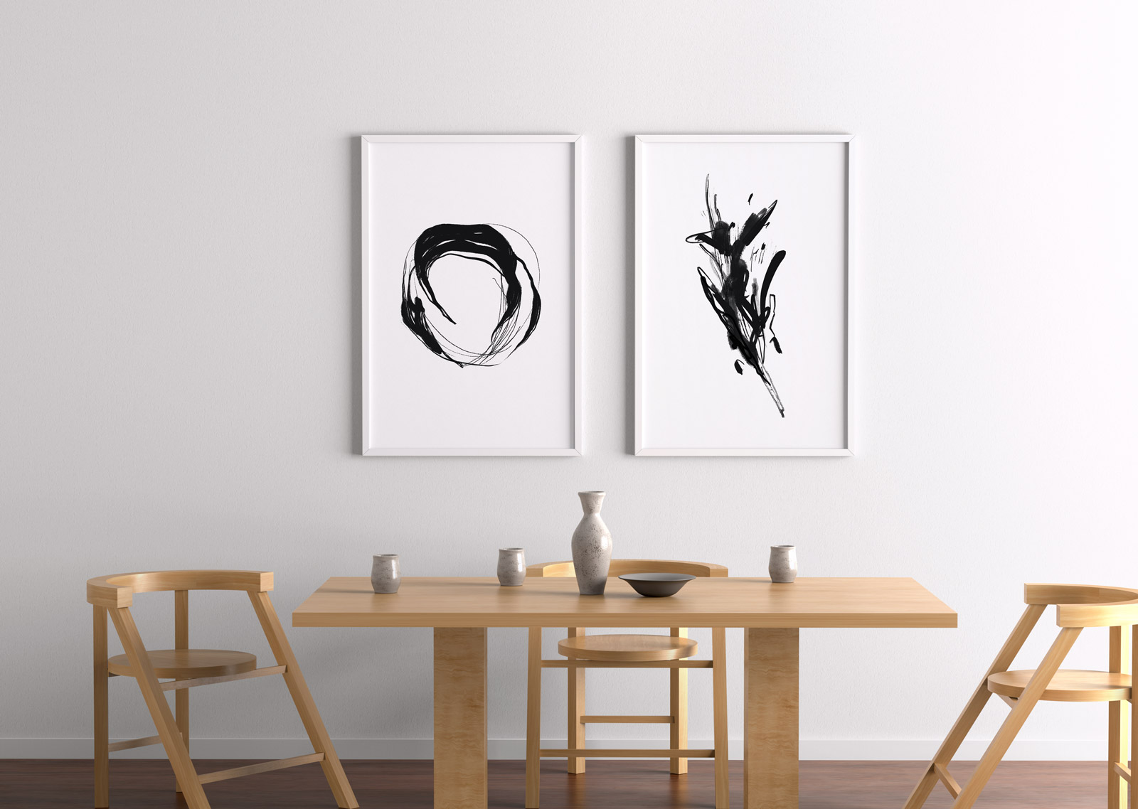 Expressive Abstract Art Strokes