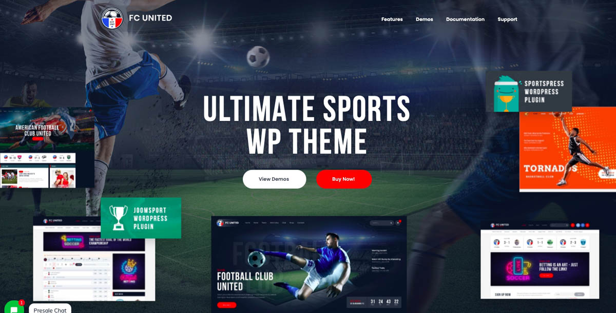 FC United | Football, Soccer & Sports WordPress Theme + RTL