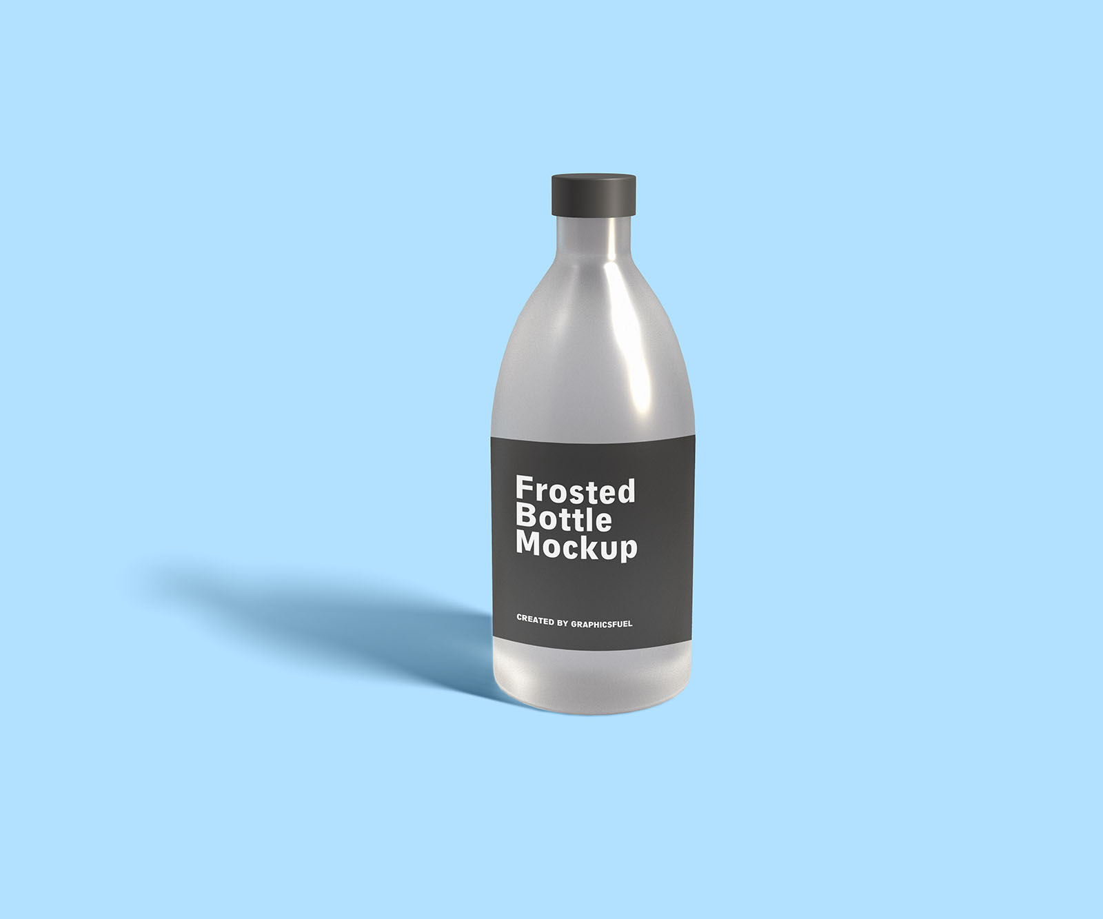 Frosted Bottle Mockup PSD Templates