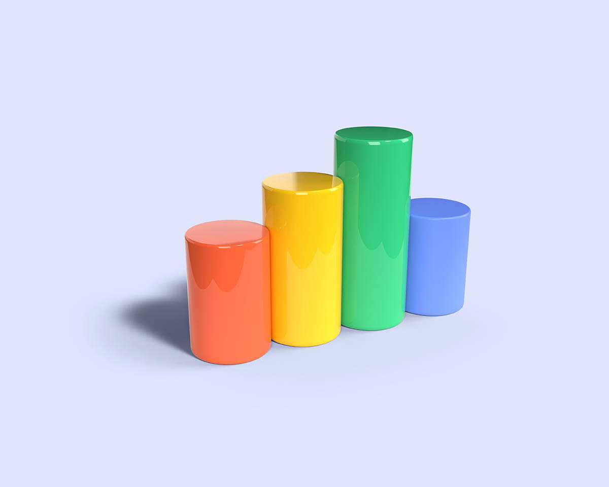 3D bar graph element