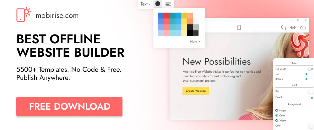 Mobirise Website Builder