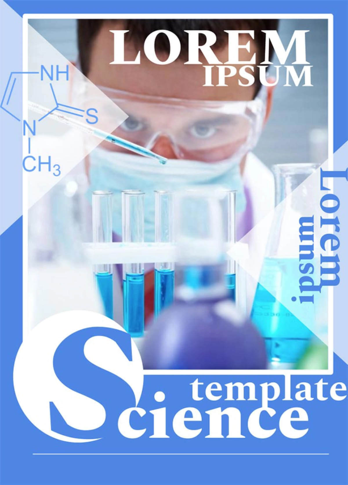 Modern scientific poster template