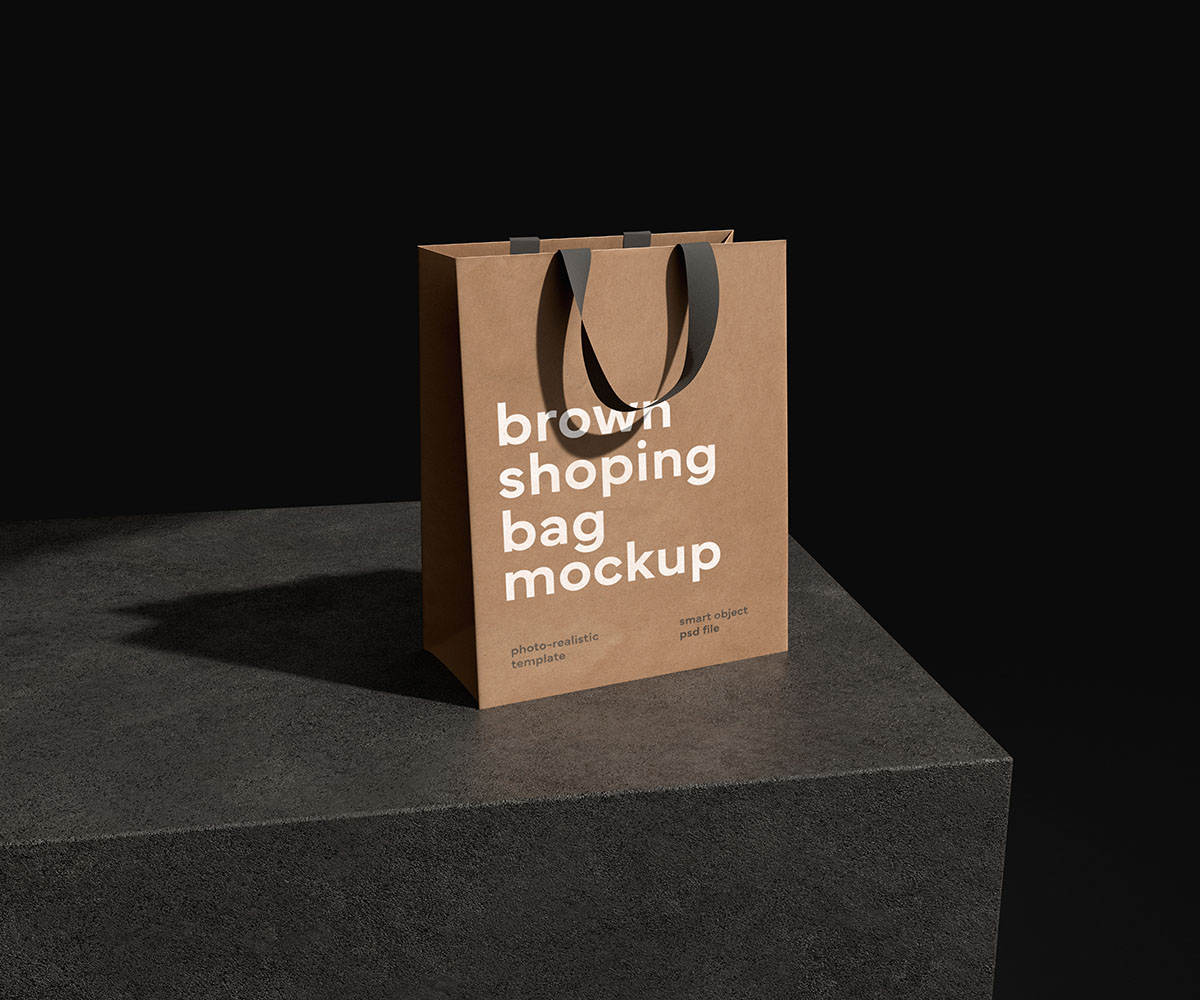 Shopping bag mockup