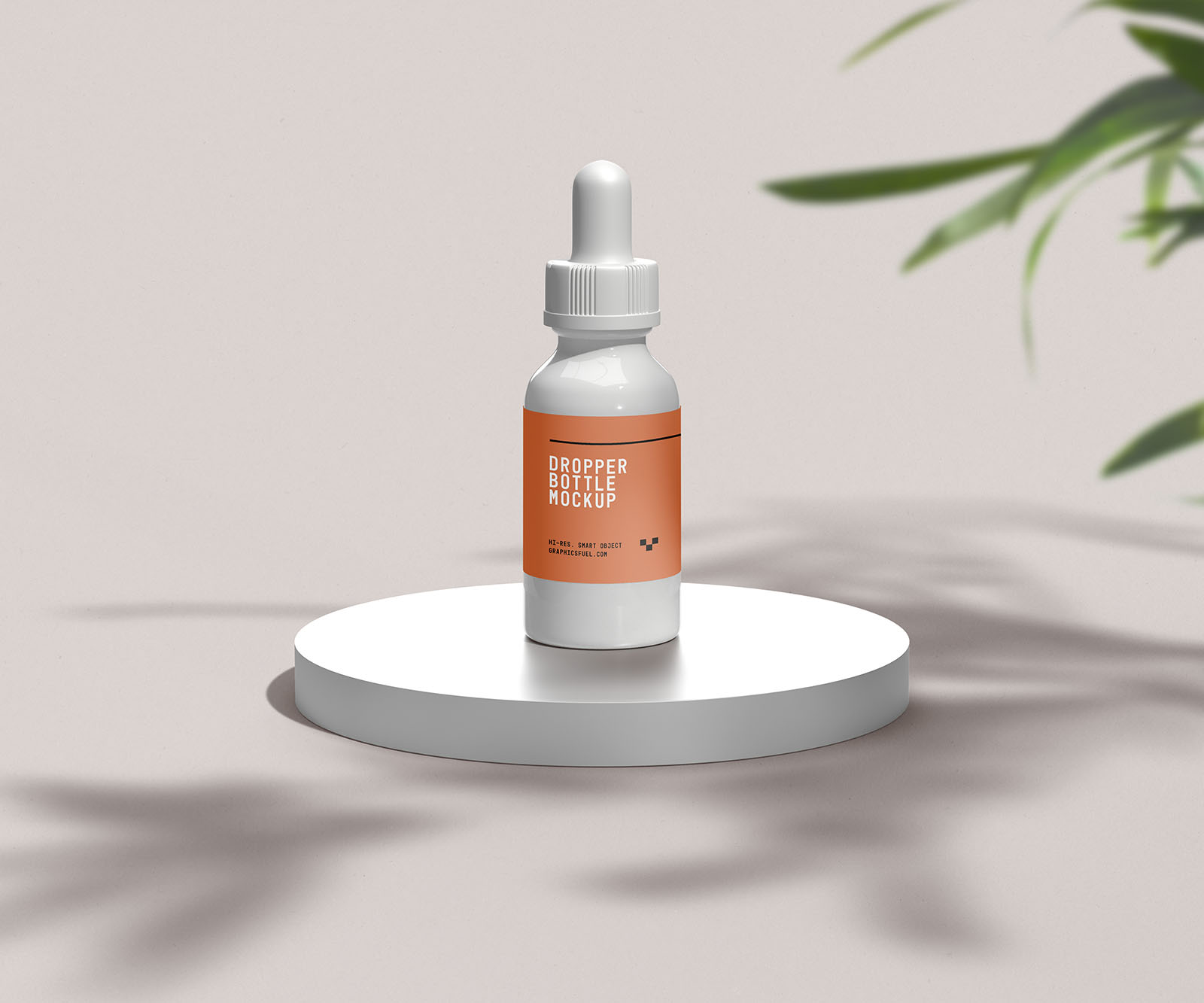 Dropper bottle mockup template